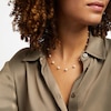 Thumbnail Image 2 of Cultured Pearl Station Necklace 10K Yellow Gold 18&quot;