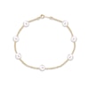 Thumbnail Image 0 of Cultured Pearl Bracelet 10K Yellow Gold 7.25"