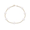 Thumbnail Image 1 of Cultured Pearl Bracelet 10K Yellow Gold 7.25&quot;
