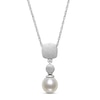 Thumbnail Image 1 of Cultured Pearl Necklace Sterling Silver 18&quot;