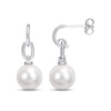 Thumbnail Image 1 of Cultured Pearl Drop Earrings Sterling Silver