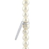 Thumbnail Image 1 of Cultured Pearl & White Lab-Created Sapphire Heart Necklace Sterling Silver 17"