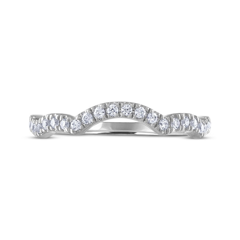 THE LEO Diamond Round-Cut Wedding Band 1/4 ct tw 14K White Gold