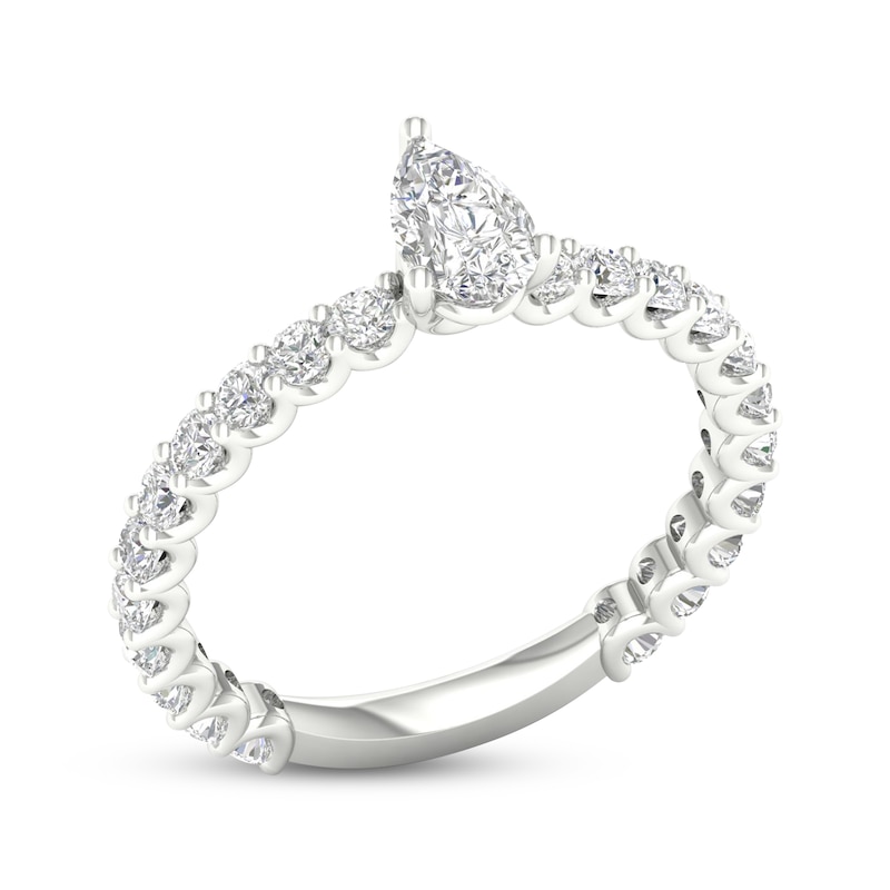 Main Image 2 of Pear-Shaped Diamond Engagement Ring 1-1/4 ct tw 14K White Gold