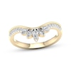 Thumbnail Image 0 of Marquise & Round-Cut Diamond Contour Anniversary Band 1/3 ct tw 14K Yellow Gold