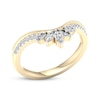 Thumbnail Image 1 of Marquise & Round-Cut Diamond Contour Anniversary Band 1/3 ct tw 14K Yellow Gold