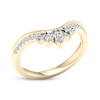 Thumbnail Image 2 of Now + Forever Marquise & Round-Cut Diamond Contour Anniversary Band 1/3 ct tw 14K Yellow Gold
