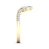 Thumbnail Image 3 of Now + Forever Marquise & Round-Cut Diamond Contour Anniversary Band 1/3 ct tw 14K Yellow Gold