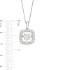 Thumbnail Image 2 of Unstoppable Love Princess-Cut Diamond Necklace 1 ct tw 10K White Gold 19"
