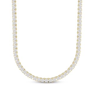 Men’s Diamond Tennis Necklace 3 ct tw 10K Yellow Gold 20”