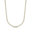 Thumbnail Image 3 of Men’s Round-Cut Diamond Tennis Necklace 3 ct tw 10K Yellow Gold 20”