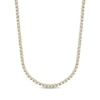 Thumbnail Image 2 of Men’s Round-Cut Diamond Tennis Necklace 3 ct tw 10K Yellow Gold 20”