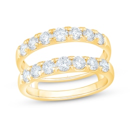 Round-Cut Diamond Enhancer Ring 1-1/2 ct tw 14K Yellow Gold