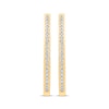 Thumbnail Image 1 of Unstoppable Love Diamond Channel Double Hoop Earrings 1/2 ct tw 10K Yellow Gold