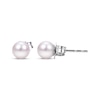 Thumbnail Image 1 of Cultured Akoya Pearl Stud Earrings 7mm 14K White Gold