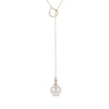 Thumbnail Image 1 of Cultured Pearl Lariat Necklace 10K Yellow Gold 20&quot;