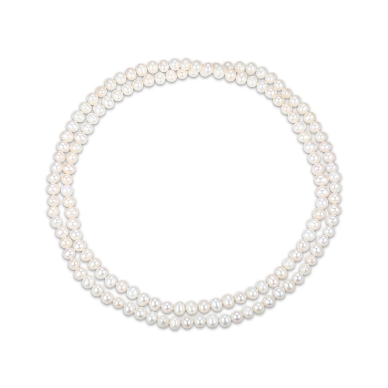 Main Image 1 of Cultured Pearl Wrap Necklace 36&quot;