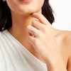Thumbnail Image 4 of THE LEO First Light Diamond Round-Cut Cushion Frame Engagement Ring 7/8 ct tw 14K White Gold