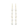 Thumbnail Image 2 of Briolette Cultured Pearl Drop Earrings 10K Yellow Gold