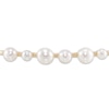 Thumbnail Image 2 of Cultured Pearl Bar Bolo Bracelet 10K Yellow Gold