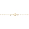 Thumbnail Image 4 of Solid Diamond-Cut Mirror Chain Trio Heart Necklace 10K Yellow Gold 18&quot;