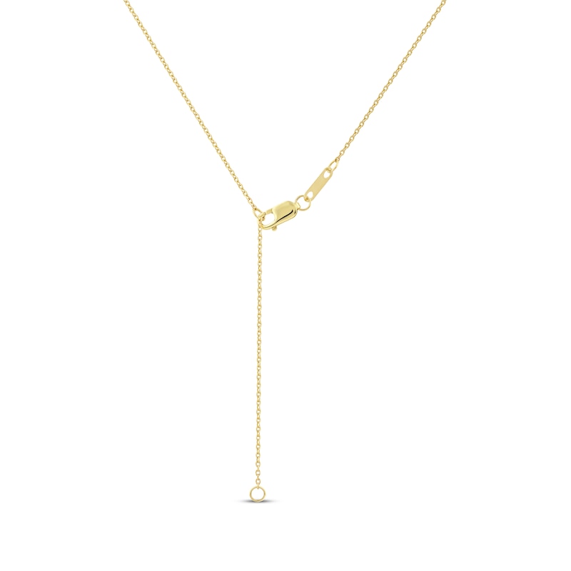 Main Image 4 of KAY Lab-Grown Diamonds Flower Necklace 1 ct tw 14K Yellow Gold 18&quot;