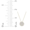 Thumbnail Image 5 of KAY Lab-Grown Diamonds Flower Necklace 1 ct tw 14K Yellow Gold 18&quot;