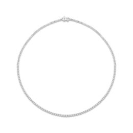 Diamond Riviera Necklace 2 ct tw 10K White Gold 17"