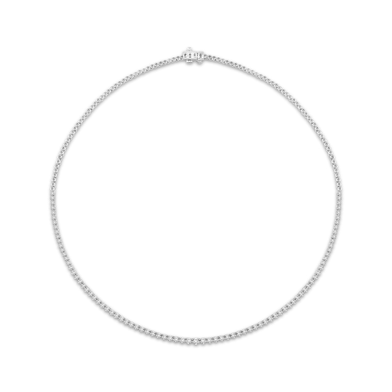 Diamond Riviera Necklace 2 ct tw 10K White Gold 17