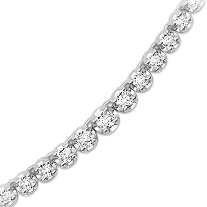 Diamond Riviera Necklace 2 ct tw 10K White Gold 17