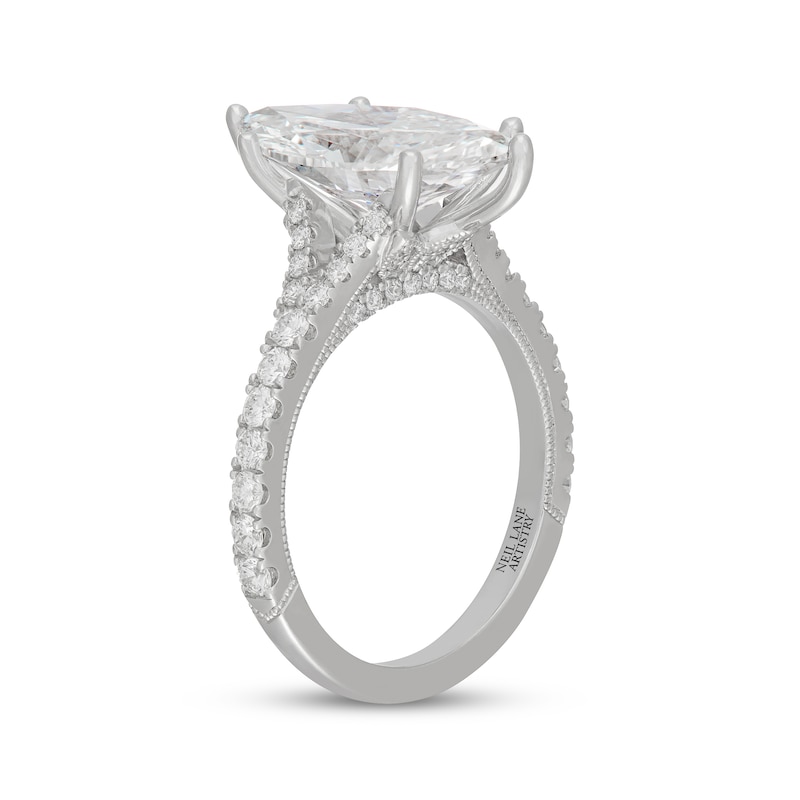 Main Image 5 of Neil Lane Artistry Marquise-Cut Lab-Grown Diamond Engagement Ring 4-5/8 ct tw 14K White Gold