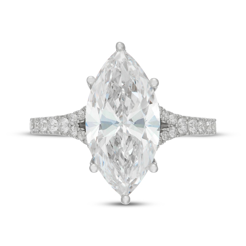 Main Image 6 of Neil Lane Artistry Marquise-Cut Lab-Grown Diamond Engagement Ring 4-5/8 ct tw 14K White Gold