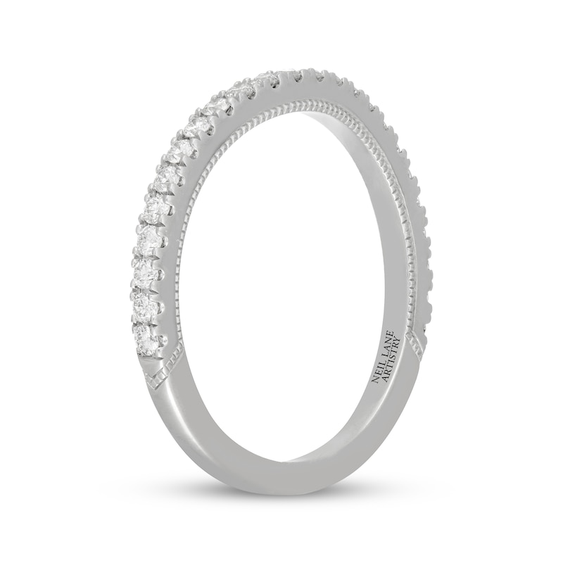 Main Image 8 of Neil Lane Artistry Lab-Grown Diamond Contour Wedding Band 1/3 ct tw 14K White Gold