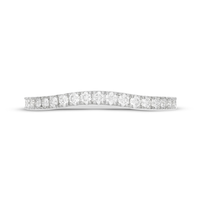 Main Image 9 of Neil Lane Artistry Lab-Grown Diamond Contour Wedding Band 1/3 ct tw 14K White Gold