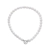 Thumbnail Image 1 of Cultured Pearl Toggle Clasp Necklace Sterling Silver 18&quot;