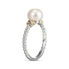 Thumbnail Image 2 of Cultured Pearl Twist Ring Sterling Silver & 10K Yellow Gold