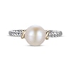 Thumbnail Image 2 of Cultured Pearl Twist Ring Sterling Silver & 10K Yellow Gold