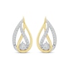 Thumbnail Image 1 of Love Ignited Diamond Flame Stud Earrings 1/4 ct tw 10K Two-Tone Gold