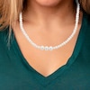 Thumbnail Image 1 of Cultured Pearl Choker Necklace Sterling Silver 15.5"