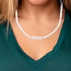 Thumbnail Image 2 of Cultured Pearl Choker Necklace Sterling Silver 15.5&quot;