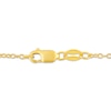 Thumbnail Image 2 of Cultured Pearl & Diamond Station Necklace 5/8 ct tw 10K Yellow Gold 18&quot;