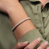 Thumbnail Image 2 of Cultured Pearl Line Bracelet Sterling Silver 7&quot;