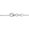 Thumbnail Image 3 of Cultured Pearl & Diamond Accent Angel Necklace Sterling Silver & 10K Yellow Gold 18&quot;