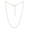 Thumbnail Image 2 of Diamond-Cut Adjustable Wheat Chain Necklace 0.85mm Solid 14K Yellow Gold 22&quot;