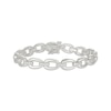 Thumbnail Image 1 of Diamond Oval Link Bracelet 1/4 ct tw Sterling Silver 7.25"
