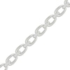 Thumbnail Image 2 of Diamond Oval Link Bracelet 1/4 ct tw Sterling Silver 7.25"