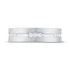 Thumbnail Image 3 of Now + Forever Men's Diamond Trios Brushed Wedding Band 1/5 ct tw 10K White Gold