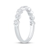 Thumbnail Image 2 of Now + Forever Diamond Heart & Circle Frame Anniversary Ring 1/6 ct tw 10K White Gold