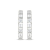 Thumbnail Image 2 of KAY Lab-Grown Diamonds Baguette & Round-Cut Hoop Earrings 1 ct tw 10K White Gold