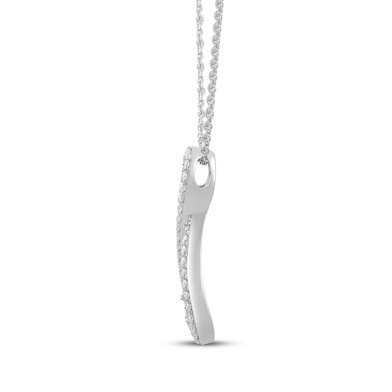Main Image 2 of KAY Lab-Grown diamonds Infinity Necklace 1/3 ct tw Sterling Silver 18&quot;